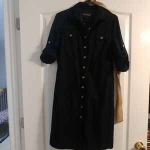 Jessica Howard linen black dress
